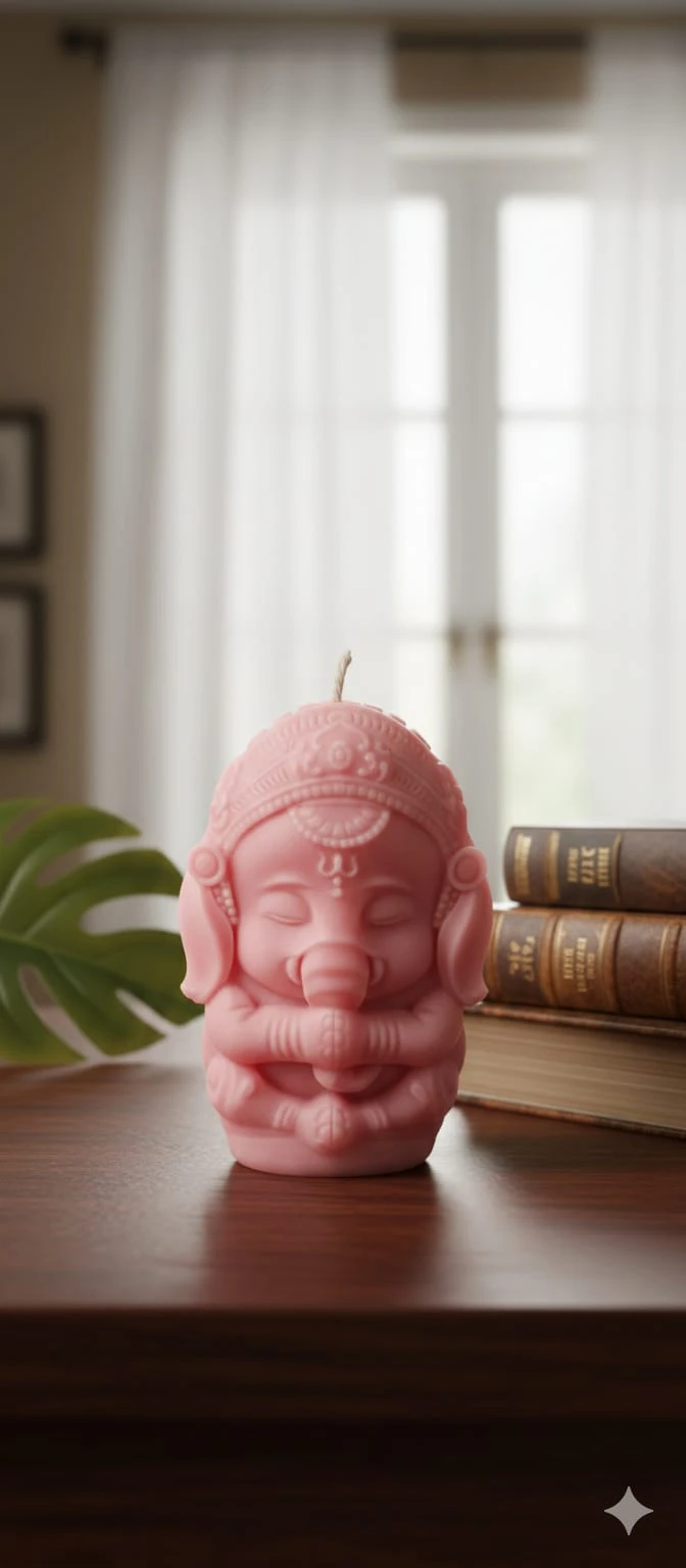 Divine Bliss Ganesha Candle – Handcrafted scented candle by Shilpo O Soul